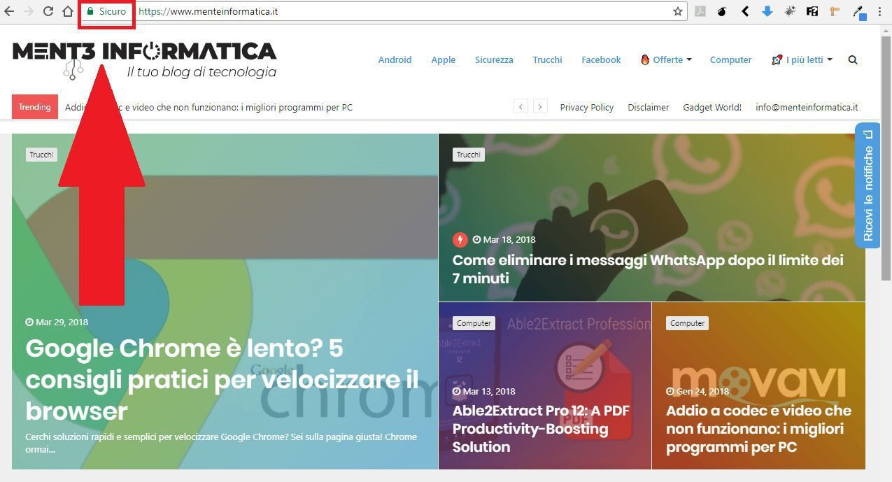 sicurezza informatica protocollo https