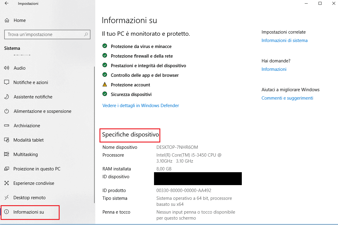 specifiche hardware PC 4k