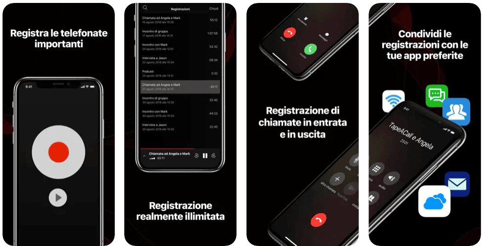 TapeACall Pro registratore di telefonate per iPhone