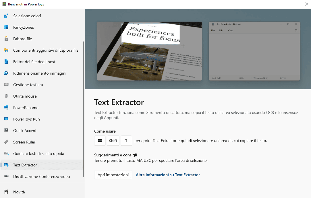 text extractor windows
