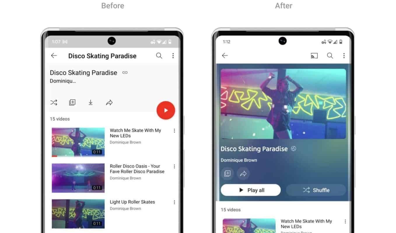 YouTube ambient mode android
