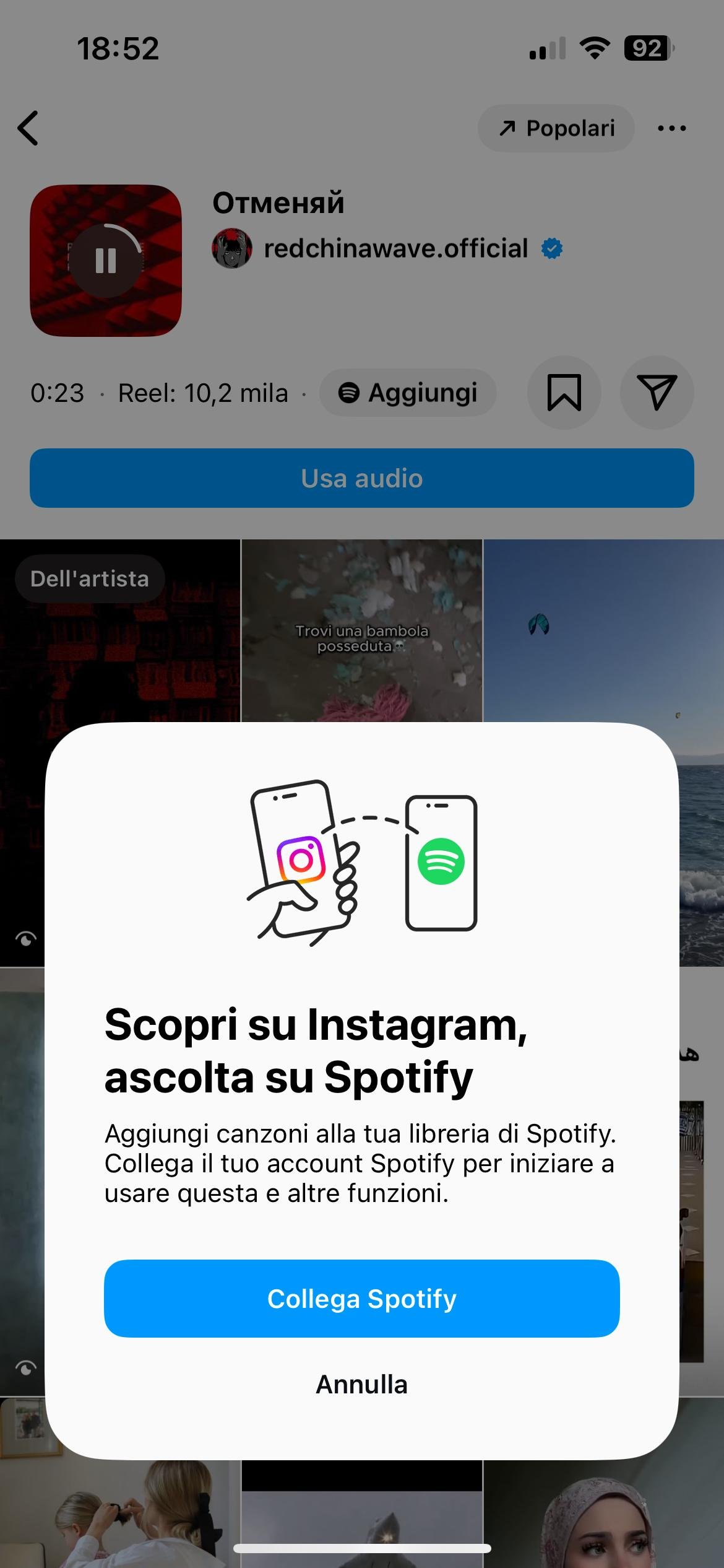 trasferire canzoni da instagram a spotify 4